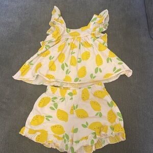 Zara Lemon Tank and Shorts, 2T